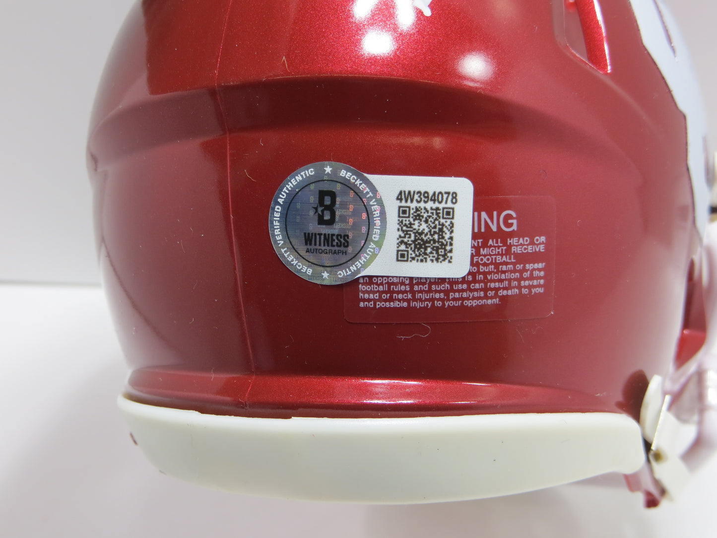 BILLY SIMS SIGNED OKLAHOMA OU SOONERS MINI HELMET w/HEISMAN BAS COA