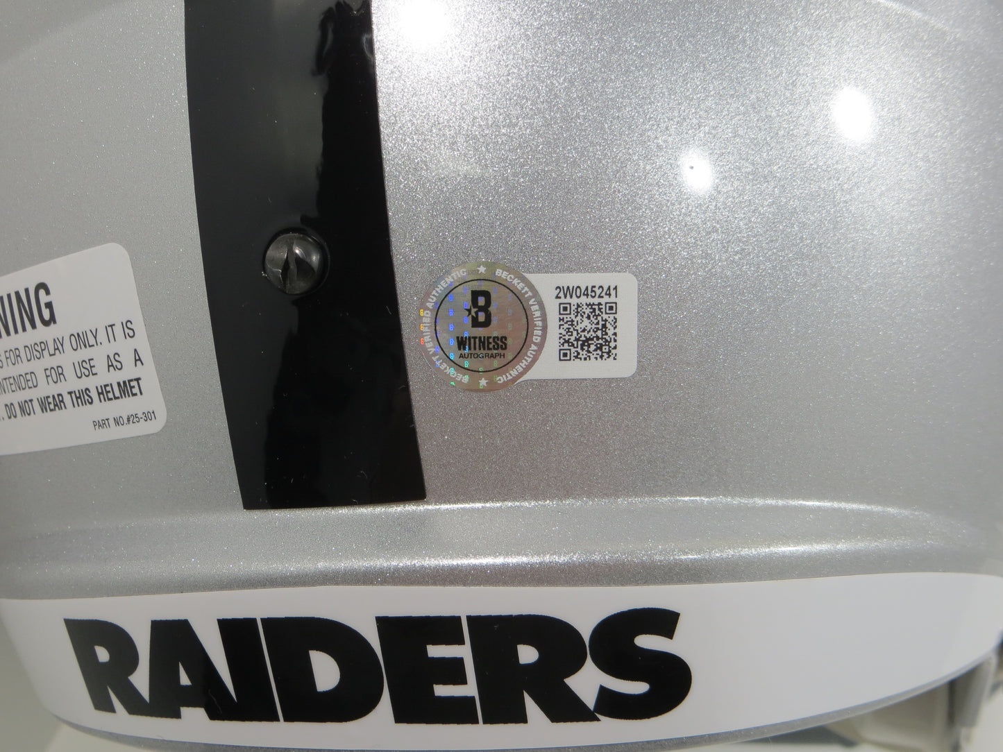 MICHAEL CRABTREE SIGNED OAKLAND RAIDERS Riddell FULL SIZE HELMET Texas Tech BAS