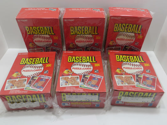 1984 DONRUSS BASEBALL EMPTY BOX Lot of 6 BOXES