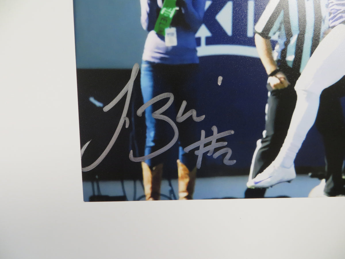 TREVONE BOYKIN TCU HORNED FROGS SIGNED 8x10 TD Run PHOTO BAS