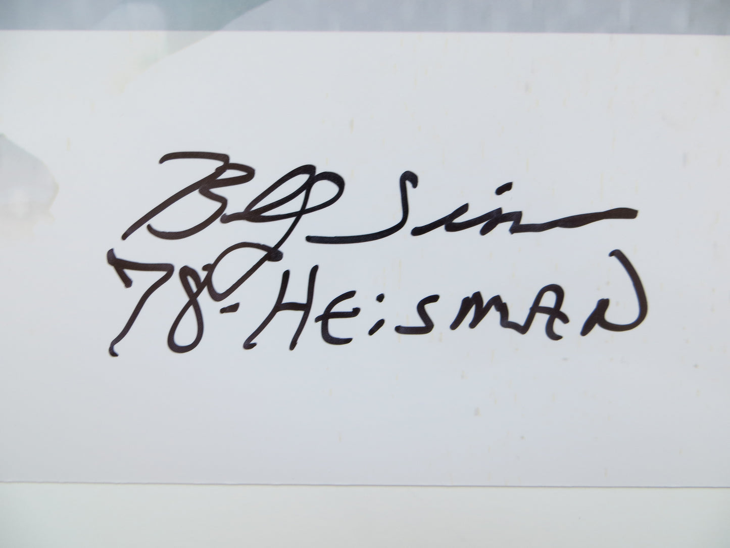 OKLAHOMA OU SOONERS HEISMAN BILLY SIMS STEVE OWENS JASON WHITE SIGNED 16x20 BAS