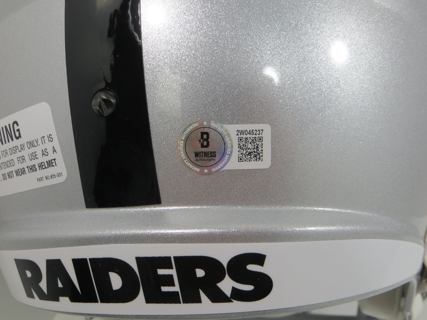 MICHAEL CRABTREE SIGNED OAKLAND RAIDERS Riddell FULL SIZE HELMET Texas Tech BAS