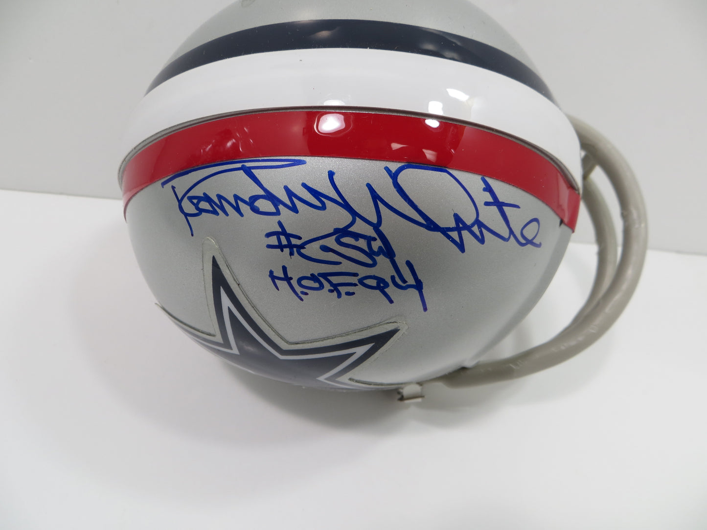 RANDY WHITE SIGNED DALLAS COWBOYS 2-Bar 1976 Mini Helmet w/HOF 94 JSA COA