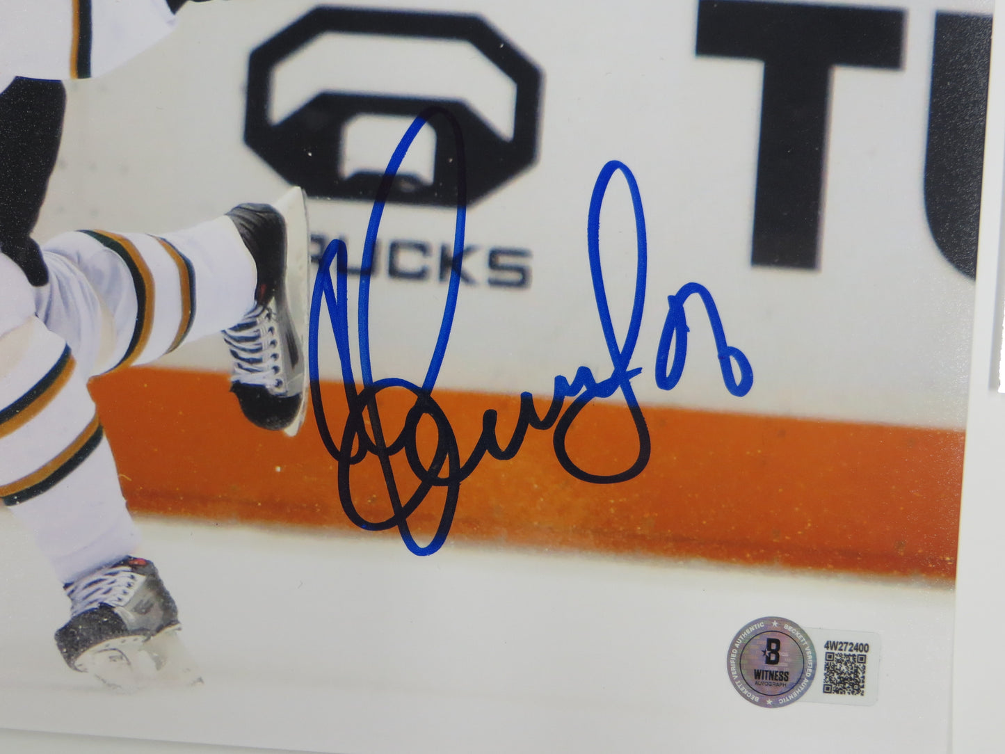 SERGEI ZUBOV DALLAS STARS SIGNED 8x10 Slap Shot PHOTO Soviet Union RUSSIA BAS