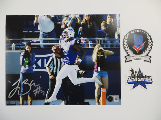 TREVONE BOYKIN TCU HORNED FROGS SIGNED 8x10 TD Run PHOTO BAS