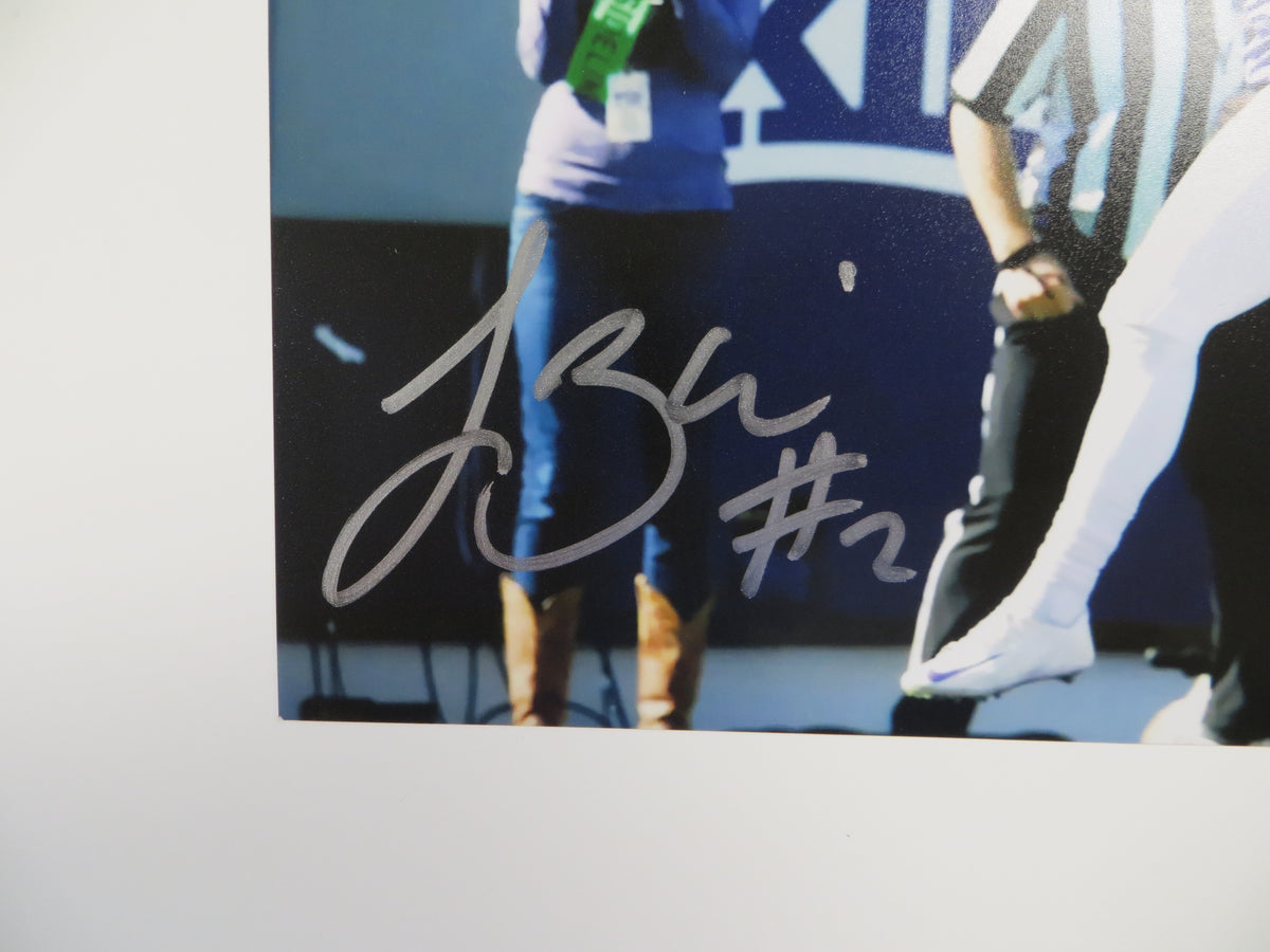 TREVONE BOYKIN TCU HORNED FROGS SIGNED 8x10 TD Run PHOTO BAS