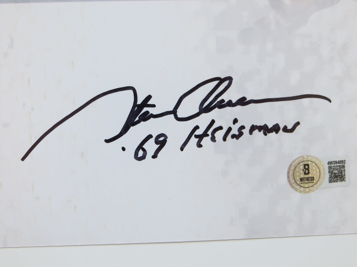 OKLAHOMA OU SOONERS HEISMAN BILLY SIMS STEVE OWENS JASON WHITE SIGNED 16x20 BAS