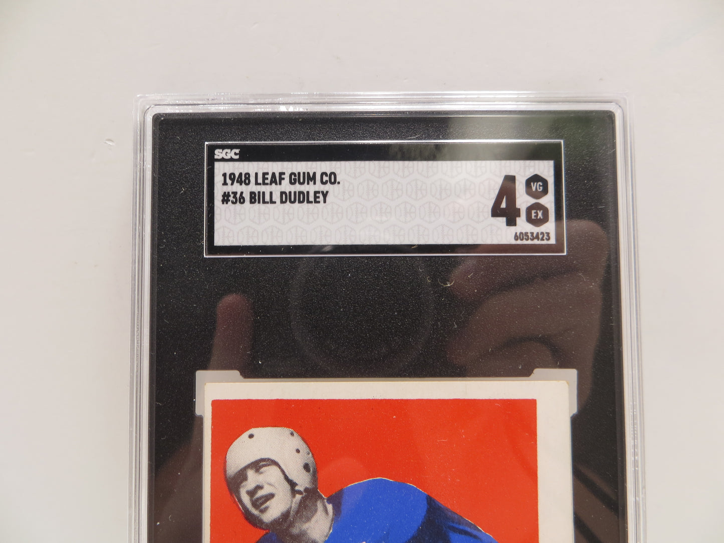 1948 Leaf Gum Co. Bill Dudley 36 SGC 4