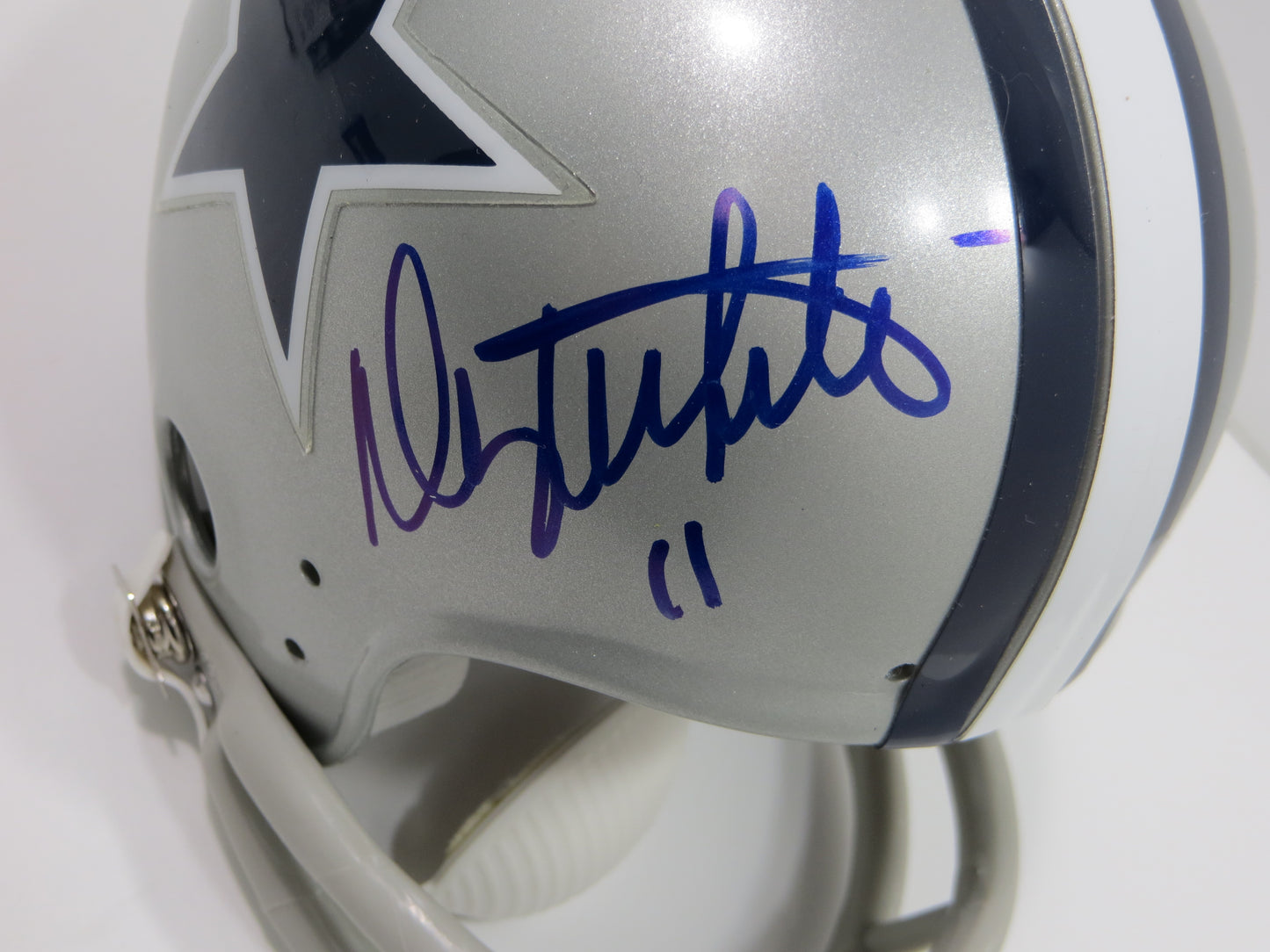 DANNY WHITE SIGNED DALLAS COWBOYS 2-Bar Mini Helmet ASU Sun Devils JSA COA