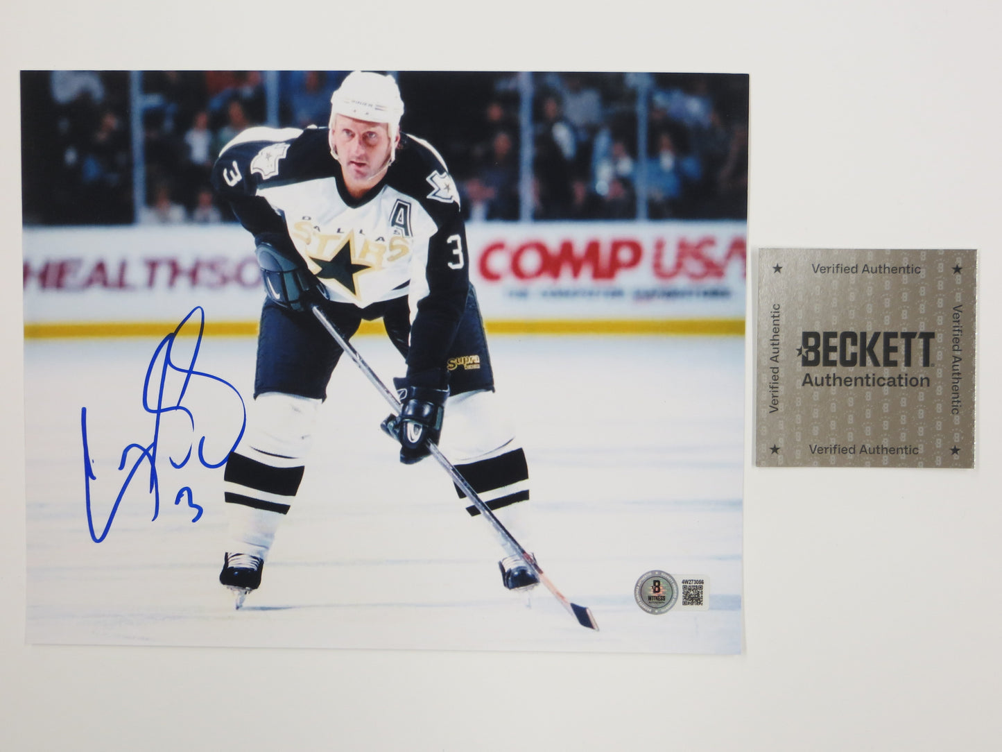 CRAIG LUDWIG MONTREAL CANADIENS SIGNED 8x10 PHOTO Dallas Stars BAS