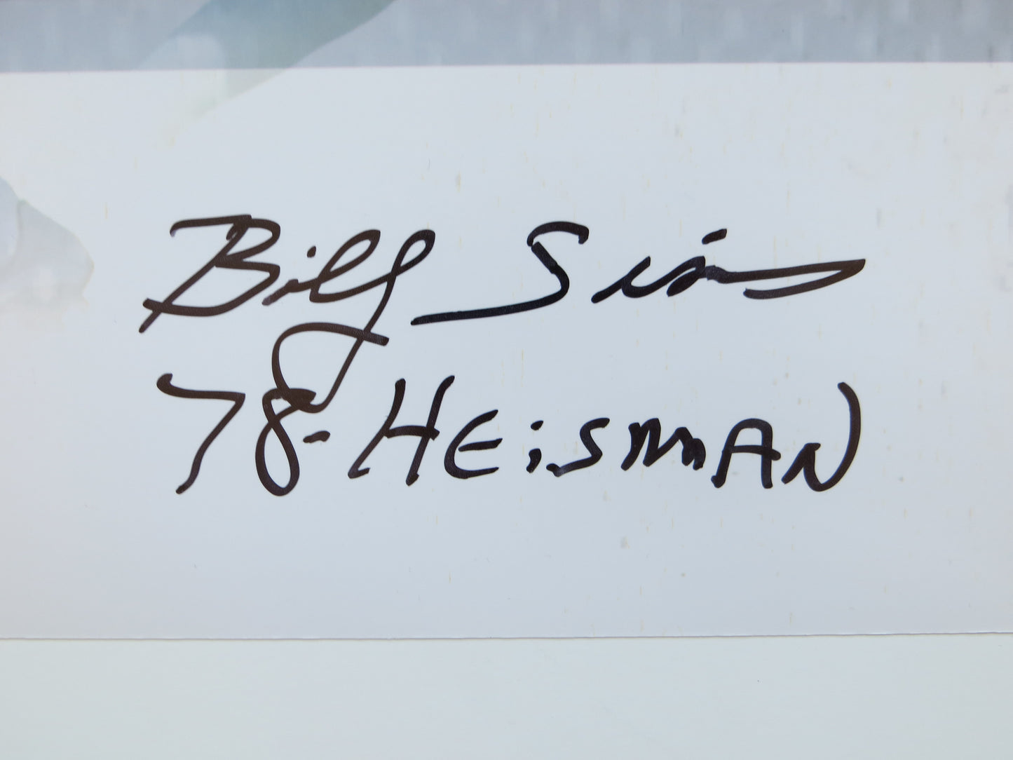 OKLAHOMA OU SOONERS HEISMAN BILLY SIMS STEVE OWENS JASON WHITE SIGNED 16x20 BAS
