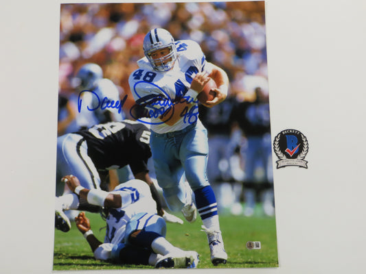 DARYL Moose JOHNSTON Dallas Cowboys SIGNED 16x20 PHOTO Dallas Cowboys BAS COA