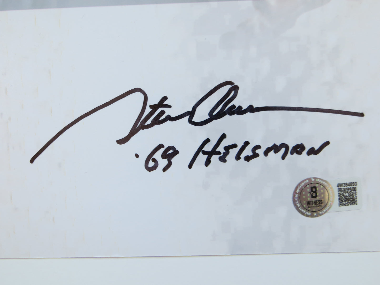 OKLAHOMA OU SOONERS HEISMAN BILLY SIMS STEVE OWENS JASON WHITE SIGNED 16x20 BAS