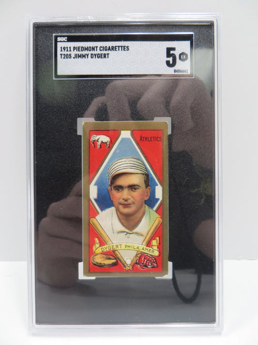 1911 Piedmont Cigarettes T205 Jimmy Dygert SGC 5