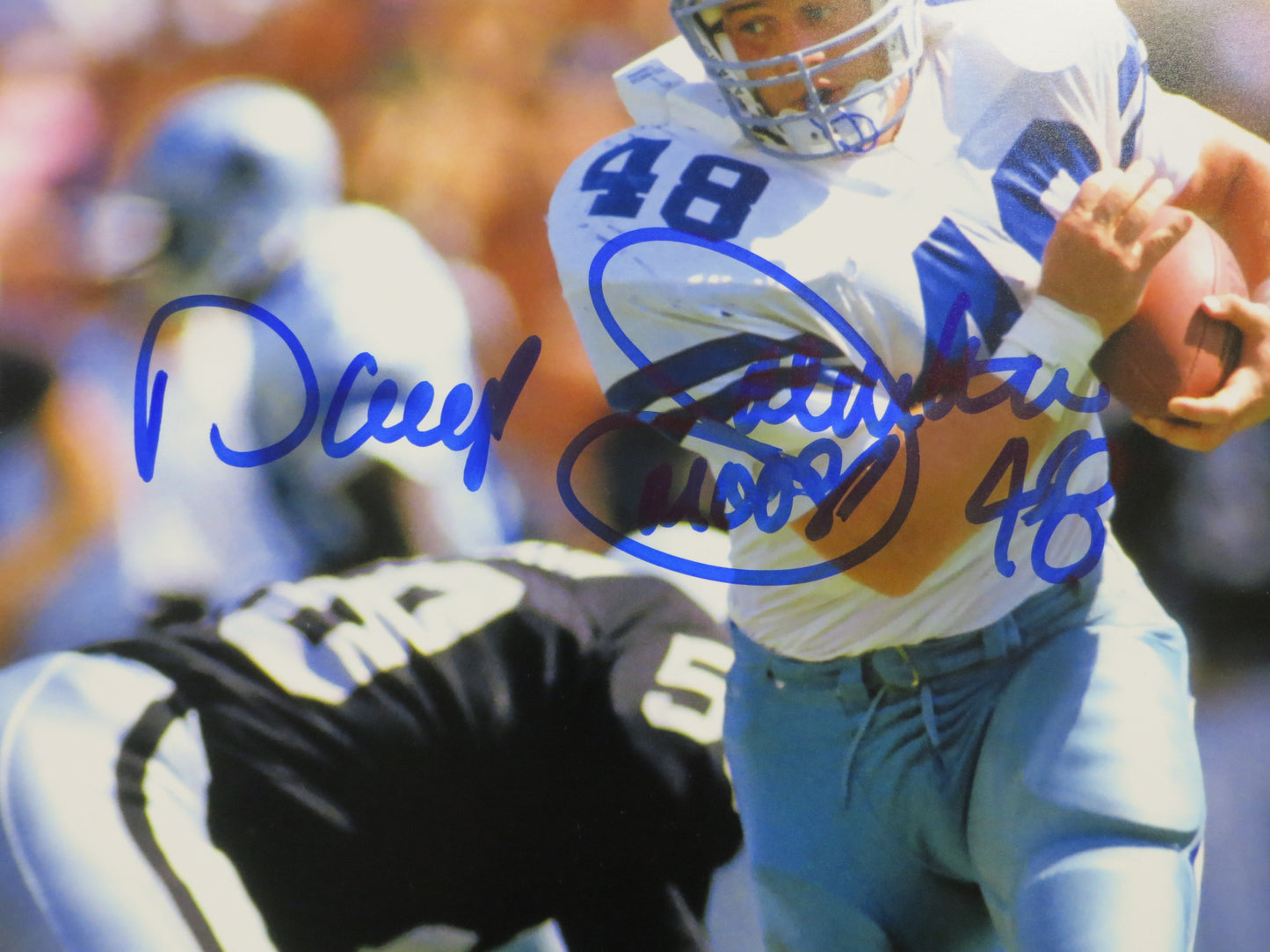 DARYL Moose JOHNSTON Dallas Cowboys SIGNED 16x20 PHOTO Dallas Cowboys BAS COA