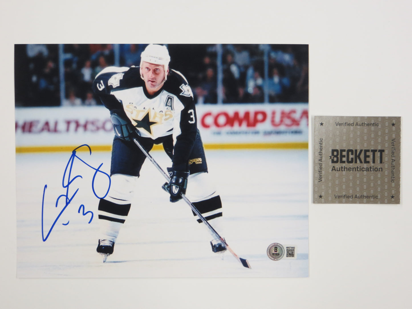 CRAIG LUDWIG MONTREAL CANADIENS SIGNED 8x10 PHOTO Dallas Stars BAS