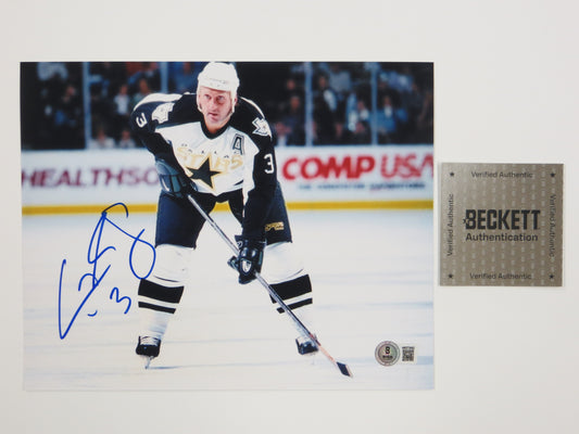 CRAIG LUDWIG MONTREAL CANADIENS SIGNED 8x10 PHOTO Dallas Stars BAS