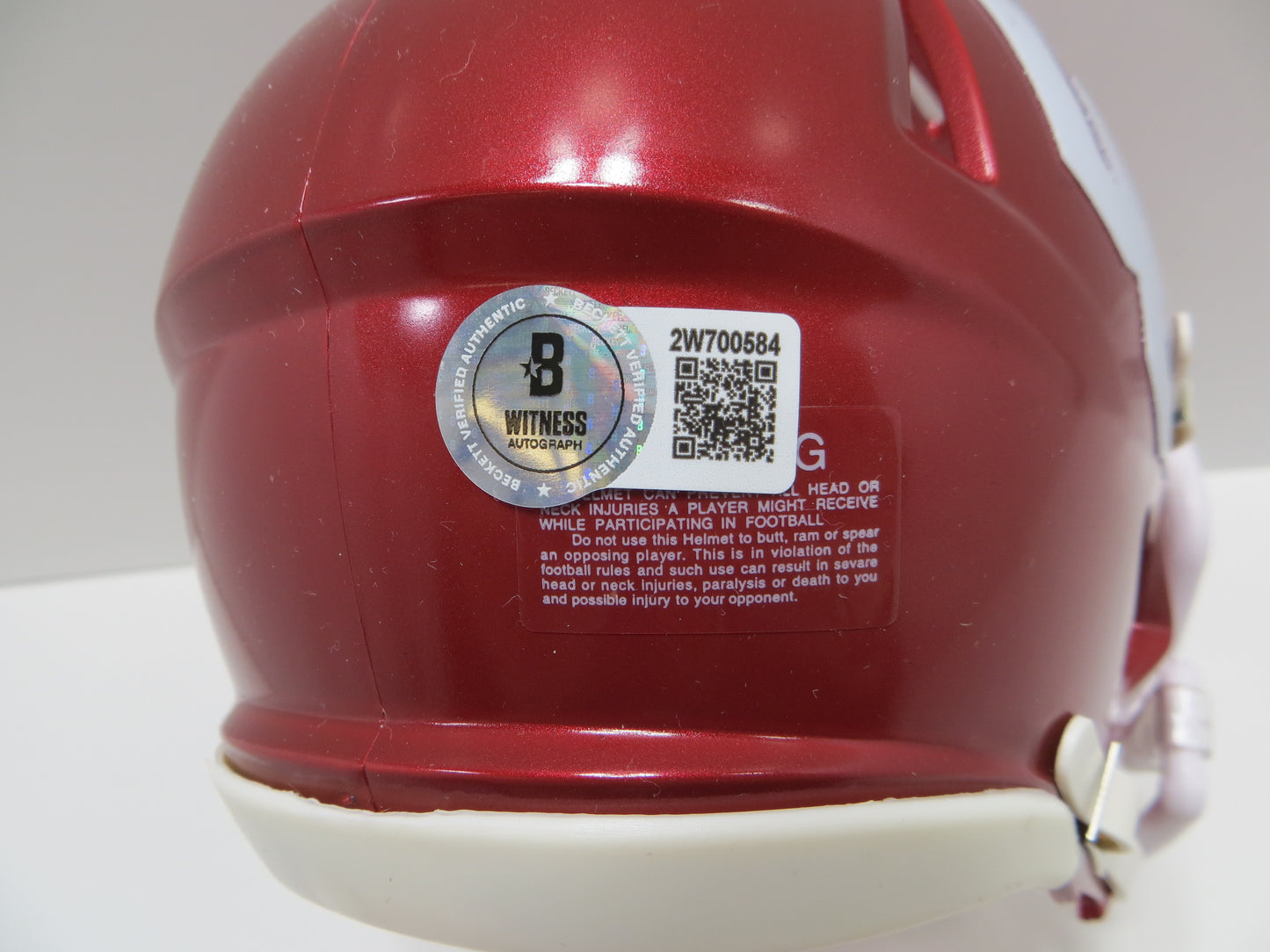 STEVE OWENS SIGNED OKLAHOMA OU SOONERS MINI HELMET w/69 Heisman BAS