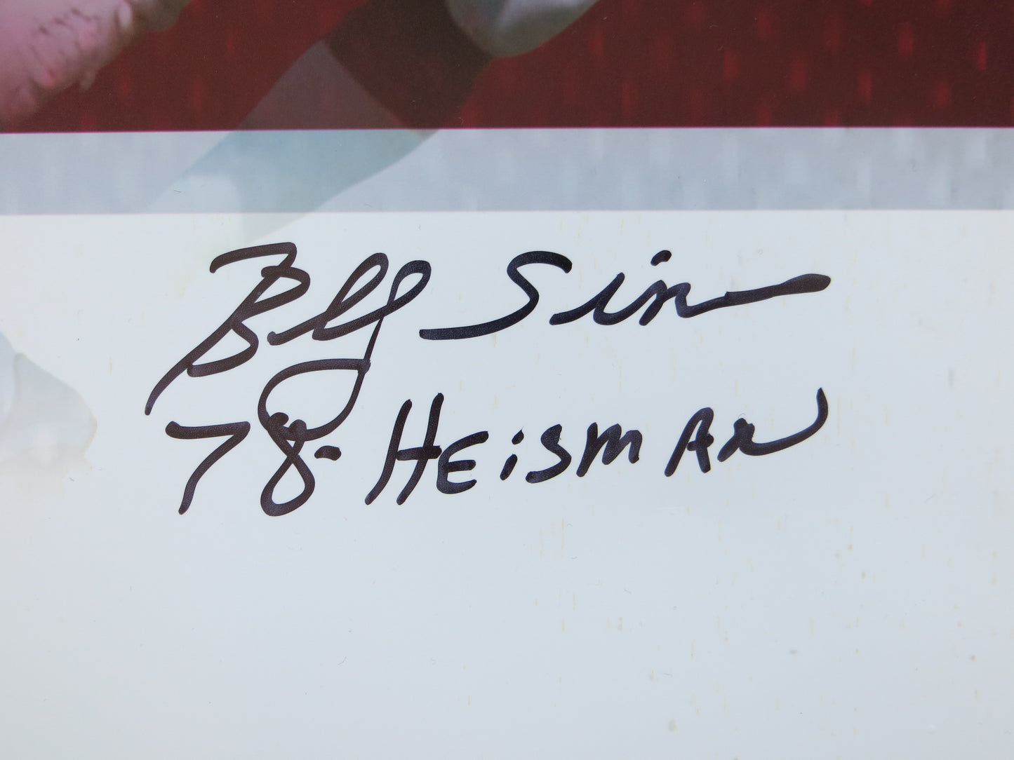 OKLAHOMA OU SOONERS HEISMAN BILLY SIMS STEVE OWENS JASON WHITE SIGNED 16x20 BAS