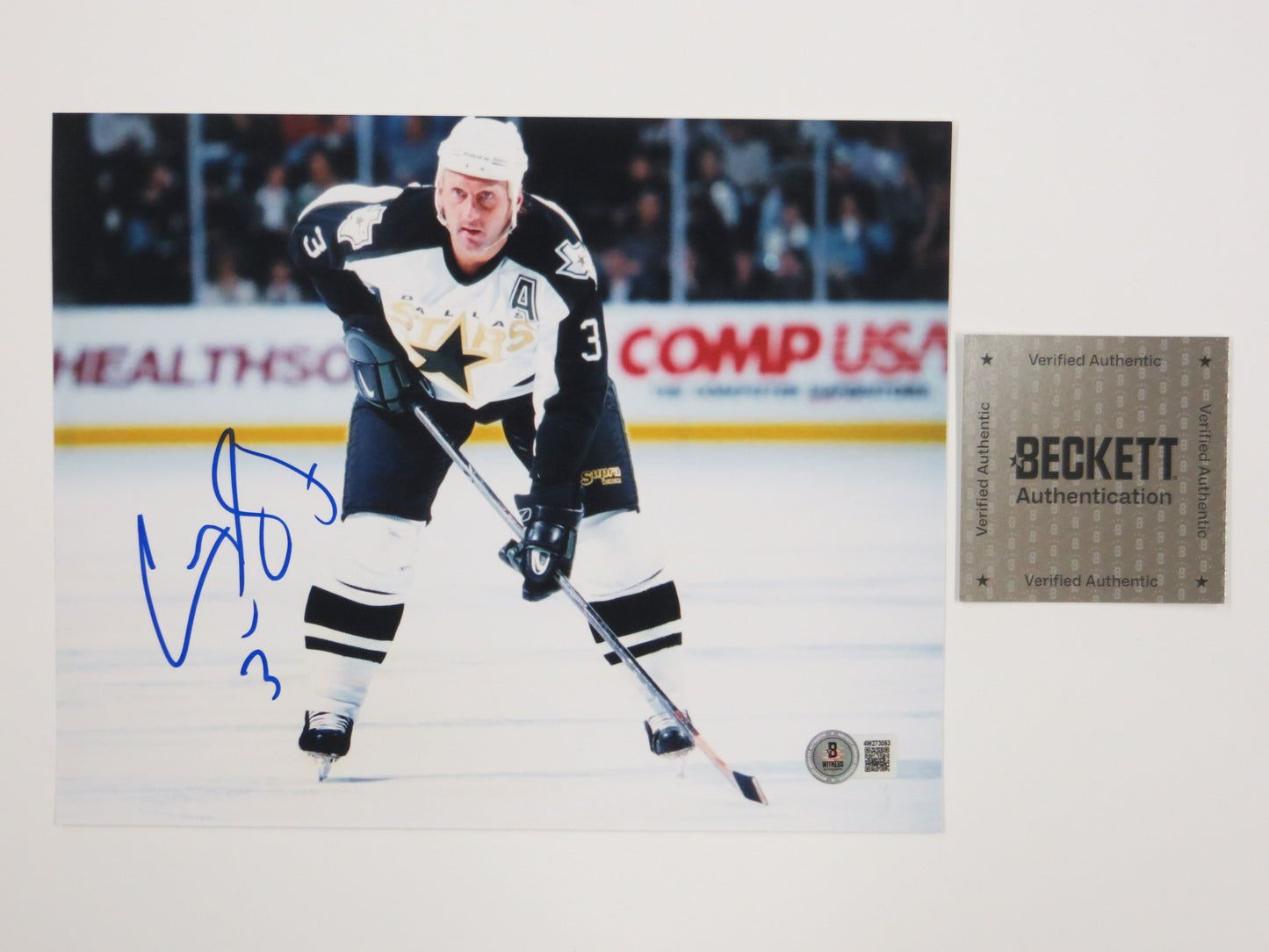 CRAIG LUDWIG MONTREAL CANADIENS SIGNED 8x10 PHOTO Dallas Stars BAS