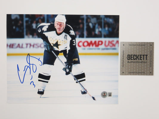 CRAIG LUDWIG MONTREAL CANADIENS SIGNED 8x10 PHOTO Dallas Stars BAS