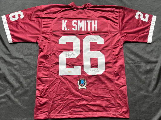 KEVIN SMITH TEXAS A&M AGGIES SIGNED JERSEY w/INSCs Dallas Cowboys XL BAS COA