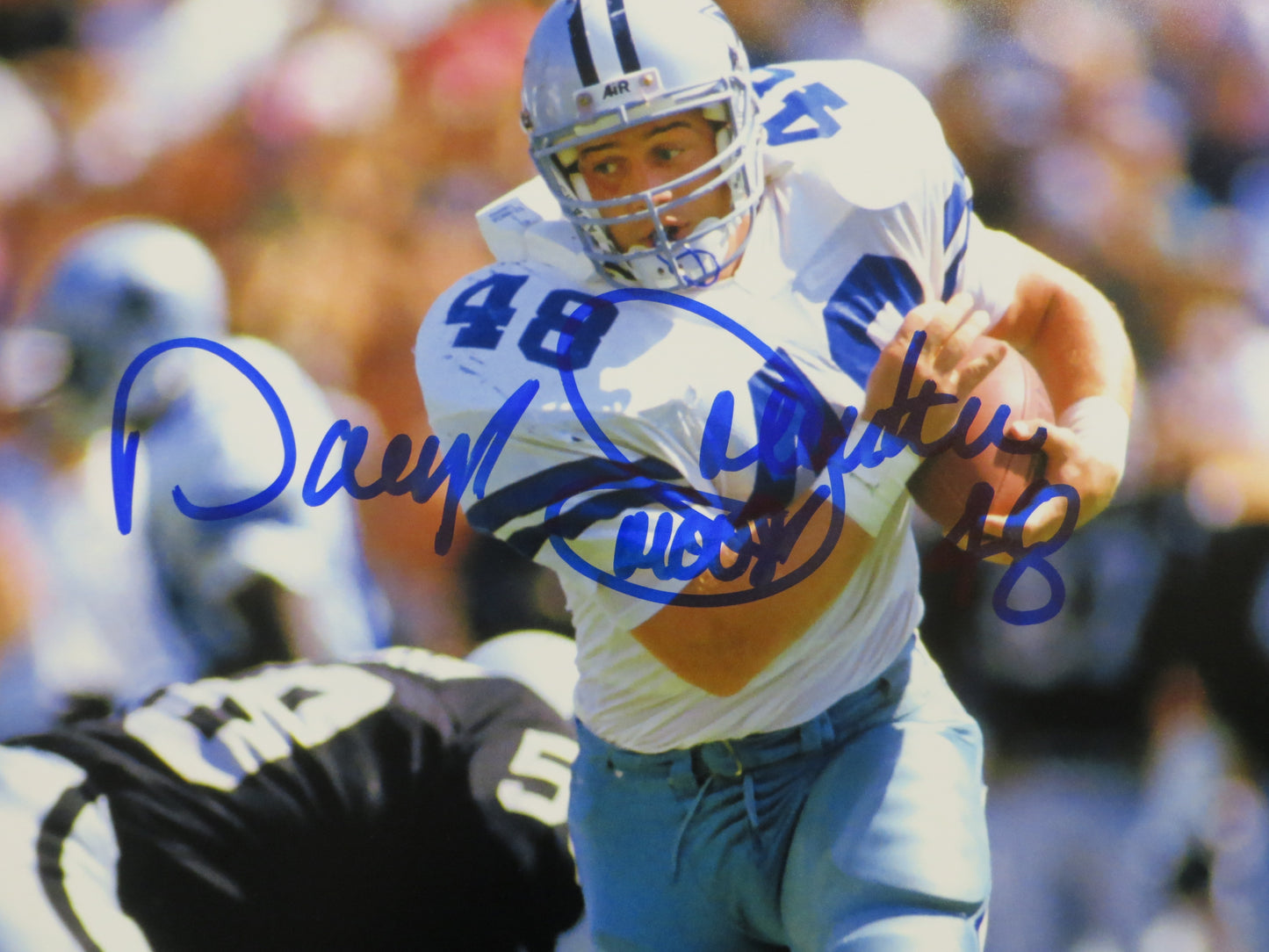 DARYL Moose JOHNSTON Dallas Cowboys SIGNED 16x20 PHOTO Dallas Cowboys BAS COA