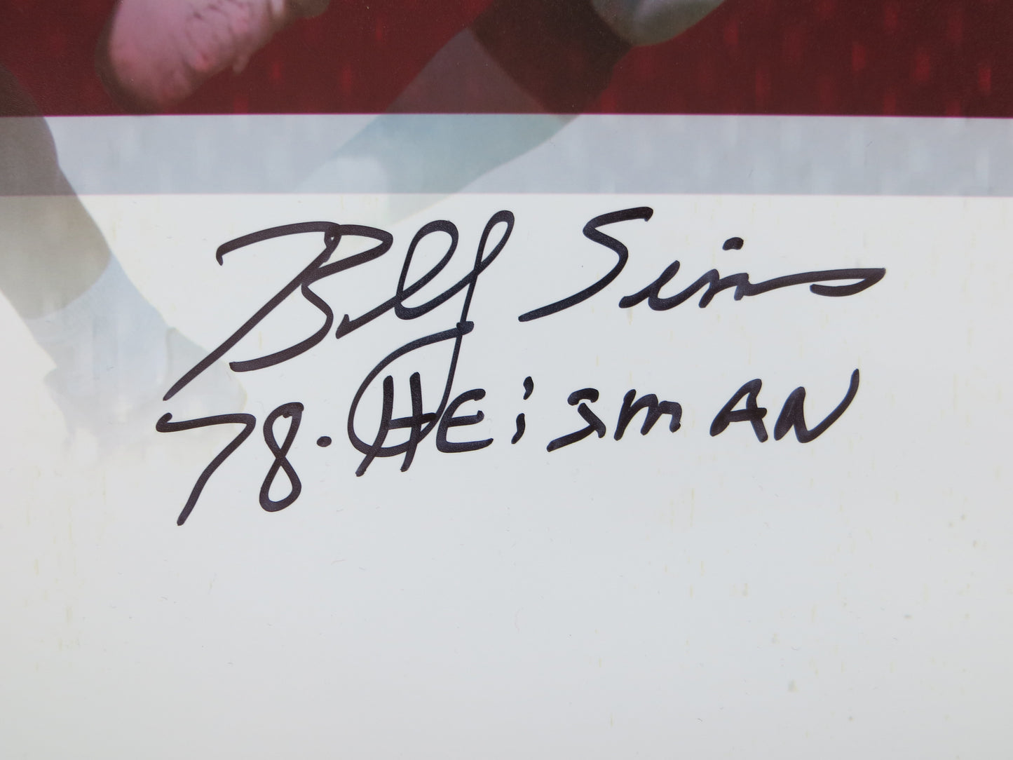 OKLAHOMA OU SOONERS HEISMAN BILLY SIMS STEVE OWENS JASON WHITE SIGNED 16x20 BAS