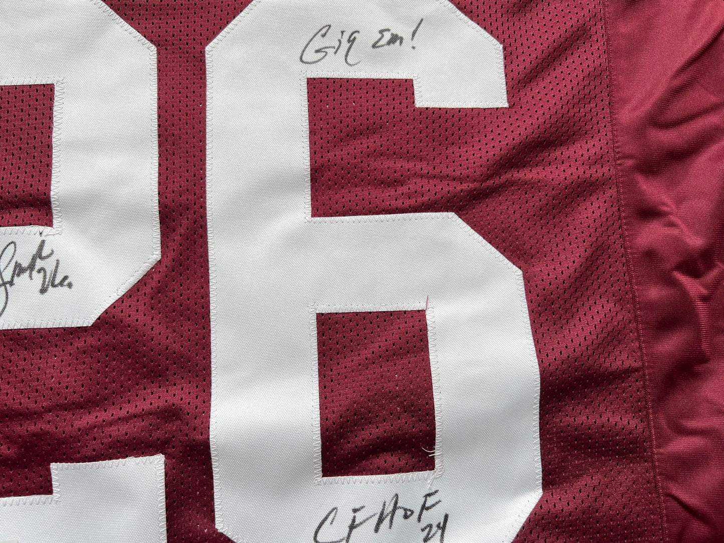 KEVIN SMITH TEXAS A&M AGGIES SIGNED JERSEY w/INSCs Dallas Cowboys XL BAS COA