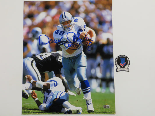 DARYL Moose JOHNSTON Dallas Cowboys SIGNED 16x20 PHOTO Dallas Cowboys BAS COA