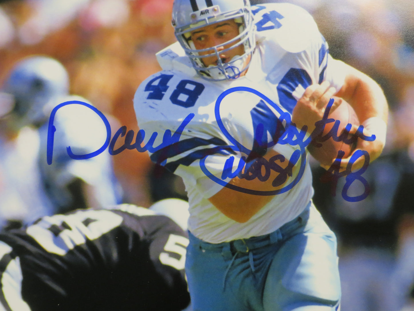 DARYL Moose JOHNSTON Dallas Cowboys SIGNED 16x20 PHOTO Dallas Cowboys BAS COA