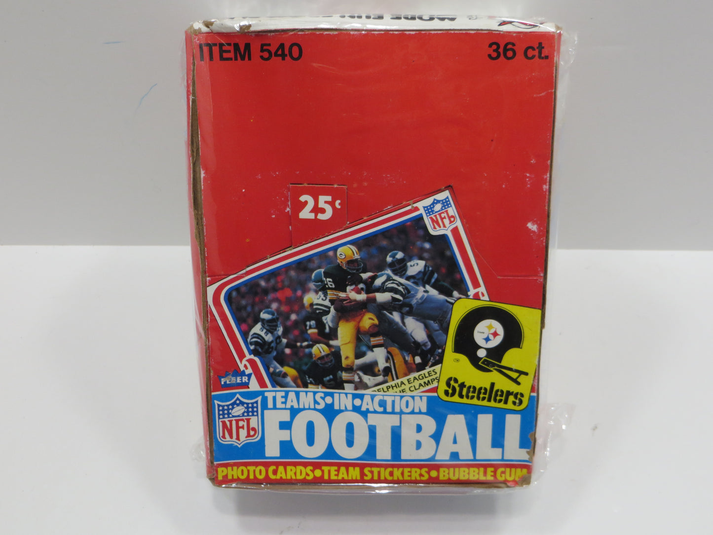 1980 FLEER FOOTBALL EMPTY WAX BOX Lot of 4 BOXES