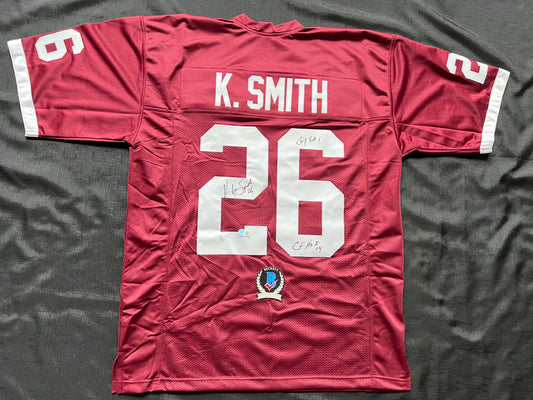 KEVIN SMITH TEXAS A&M AGGIES SIGNED JERSEY w/INSCs Dallas Cowboys XL BAS COA