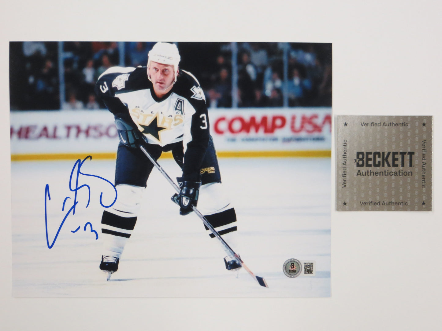 CRAIG LUDWIG MONTREAL CANADIENS SIGNED 8x10 PHOTO Dallas Stars BAS