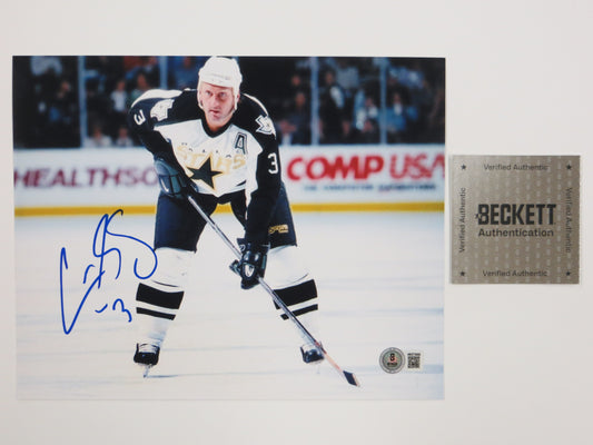 CRAIG LUDWIG MONTREAL CANADIENS SIGNED 8x10 PHOTO Dallas Stars BAS
