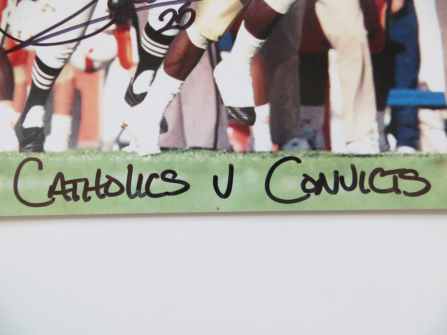 RAGHIB ROCKET ISMAIL SIGNED Notre Dame vs Miami 8x10 PHOTO wCathsvsConvicts BAS