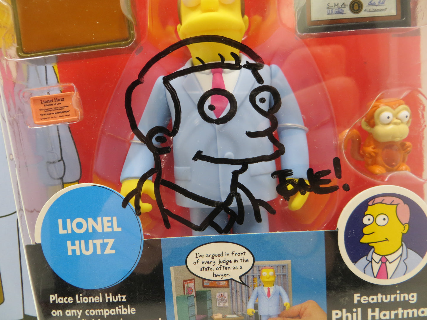 TONE RODRIGUEZ SIGNED SKETCHED Lionel Hutz SIMPSONS FIGURINE