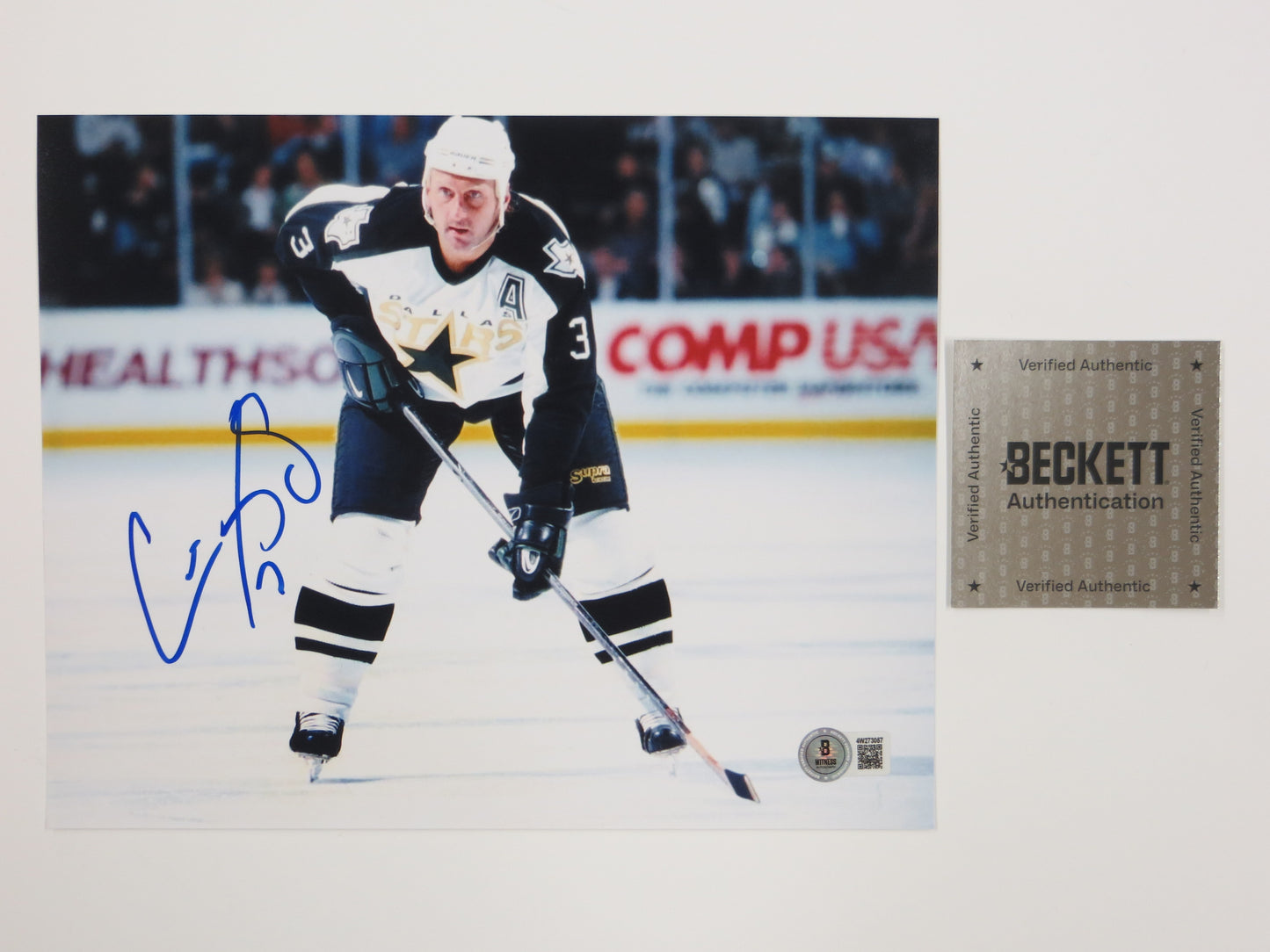 CRAIG LUDWIG MONTREAL CANADIENS SIGNED 8x10 PHOTO Dallas Stars BAS