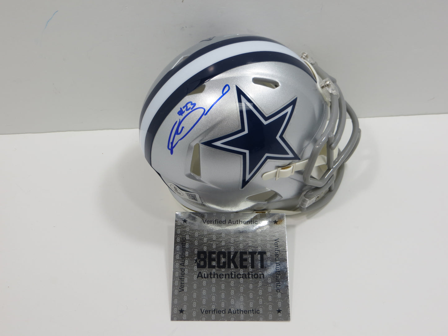 RICO DOWDLE SIGNED DALLAS COWBOYS Riddell MINI HELMET Gamecocks BAS COA