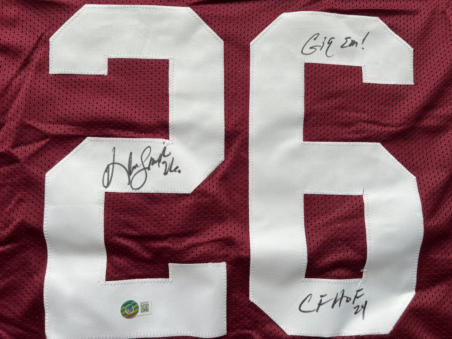 KEVIN SMITH TEXAS A&M AGGIES SIGNED JERSEY w/INSCs Dallas Cowboys XL BAS COA