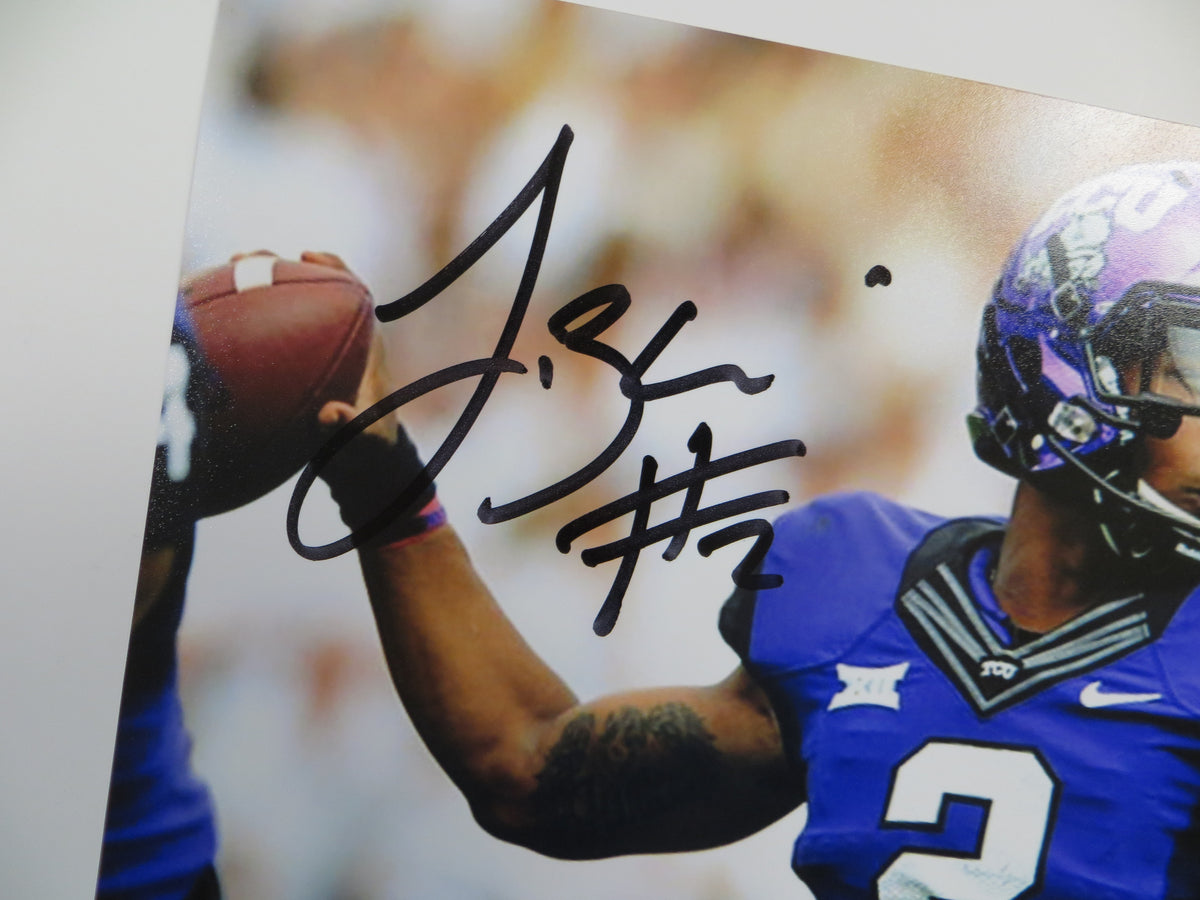 TREVONE BOYKIN TCU HORNED FROGS SIGNED 8x10 in the Pocket PHOTO BAS