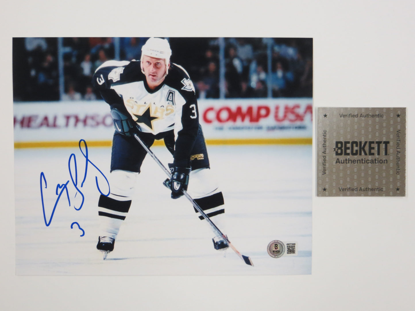 CRAIG LUDWIG MONTREAL CANADIENS SIGNED 8x10 PHOTO Dallas Stars BAS