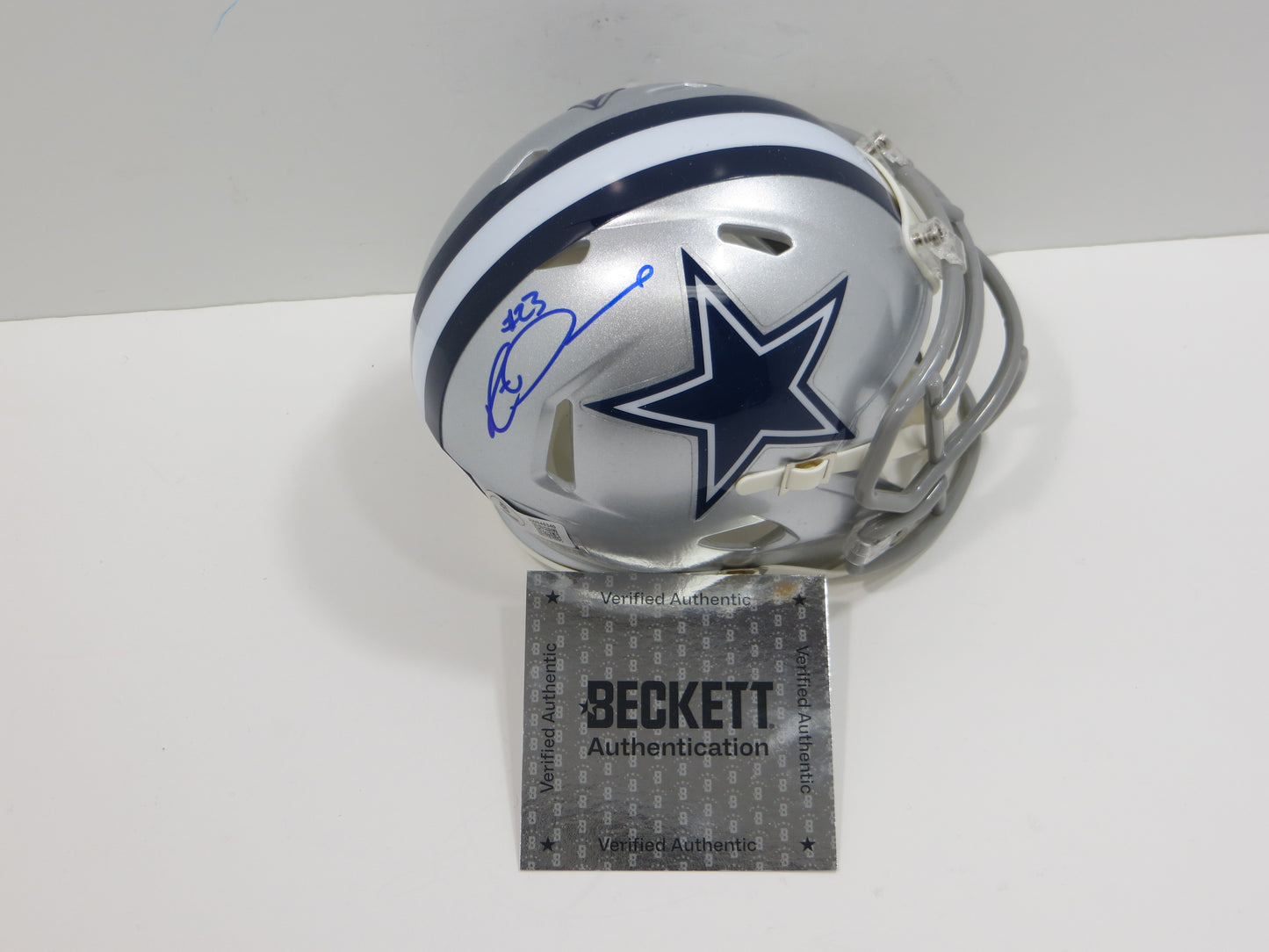 RICO DOWDLE SIGNED DALLAS COWBOYS Riddell MINI HELMET Gamecocks BAS COA