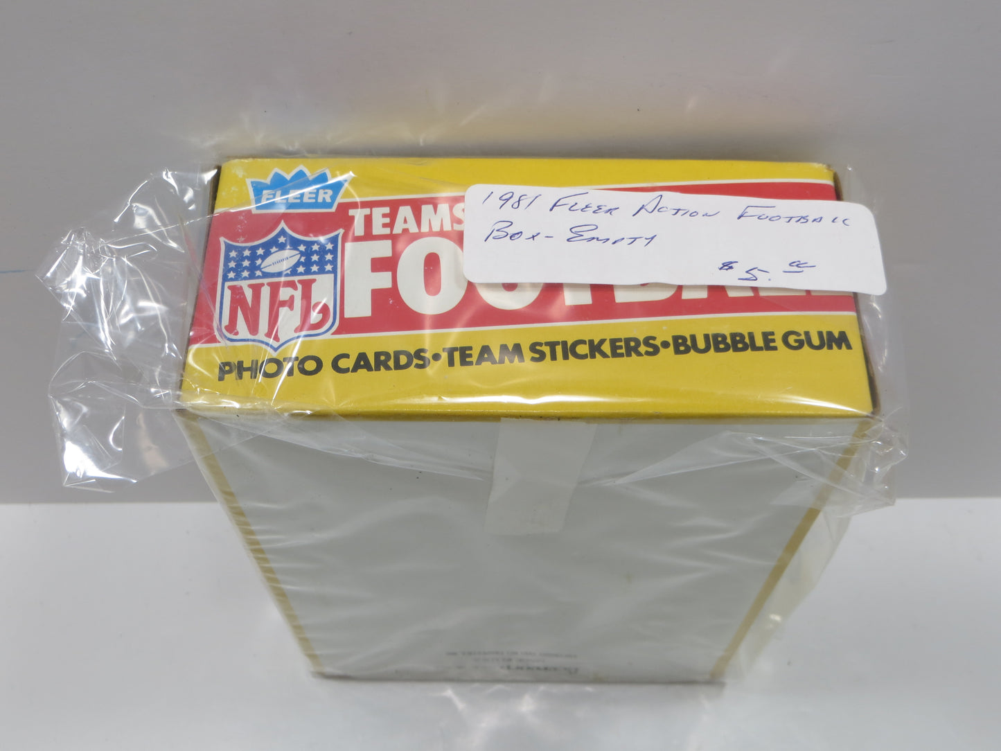 1981 FLEER FOOTBALL EMPTY WAX BOX Lot of 2 BOXES