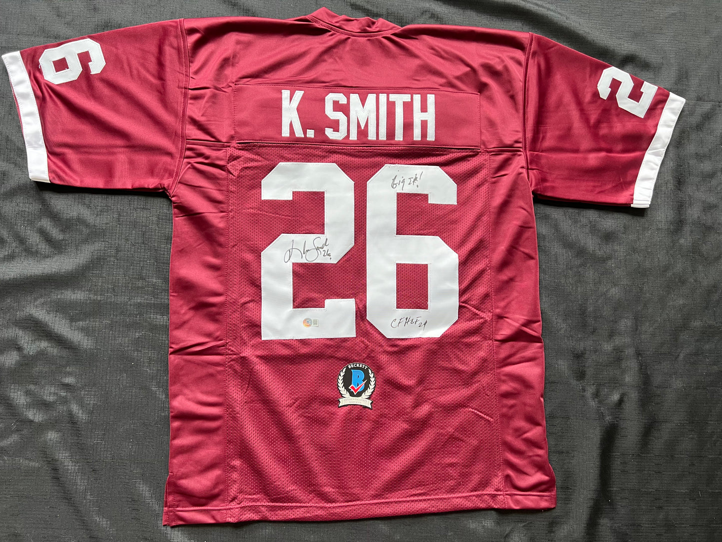 KEVIN SMITH TEXAS A&M AGGIES SIGNED JERSEY w/INSCs Dallas Cowboys XL BAS COA