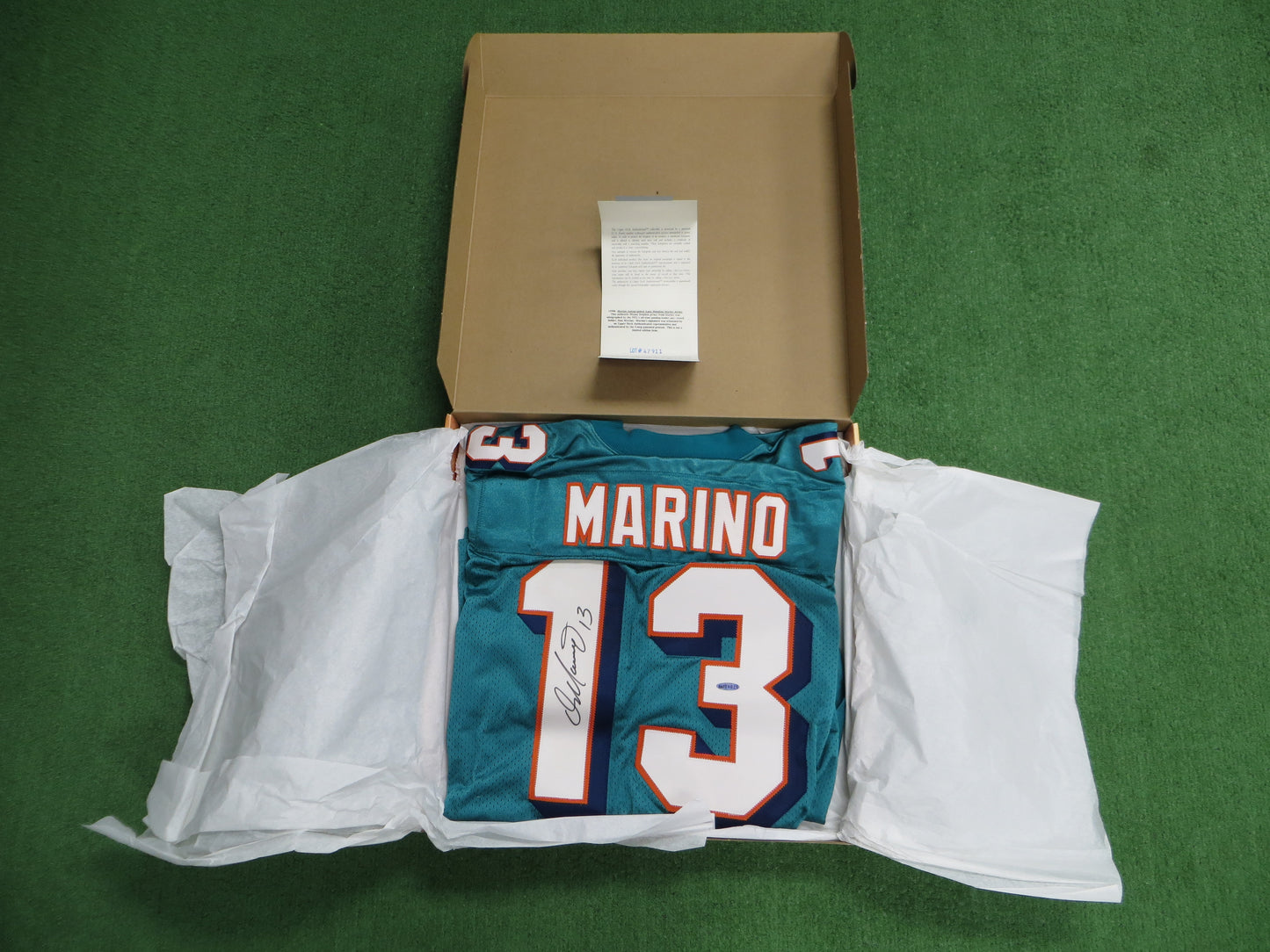 DAN MARINO SIGNED Miami Dolphins AUTHENTIC STARTER JERSEY NWT UDA BOX
