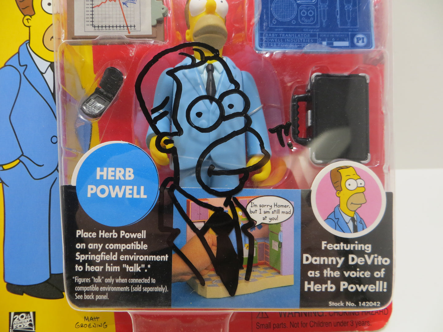 TONE RODRIGUEZ SIGNED SKETCHED Herb Powell SIMPSONS FIGURINE