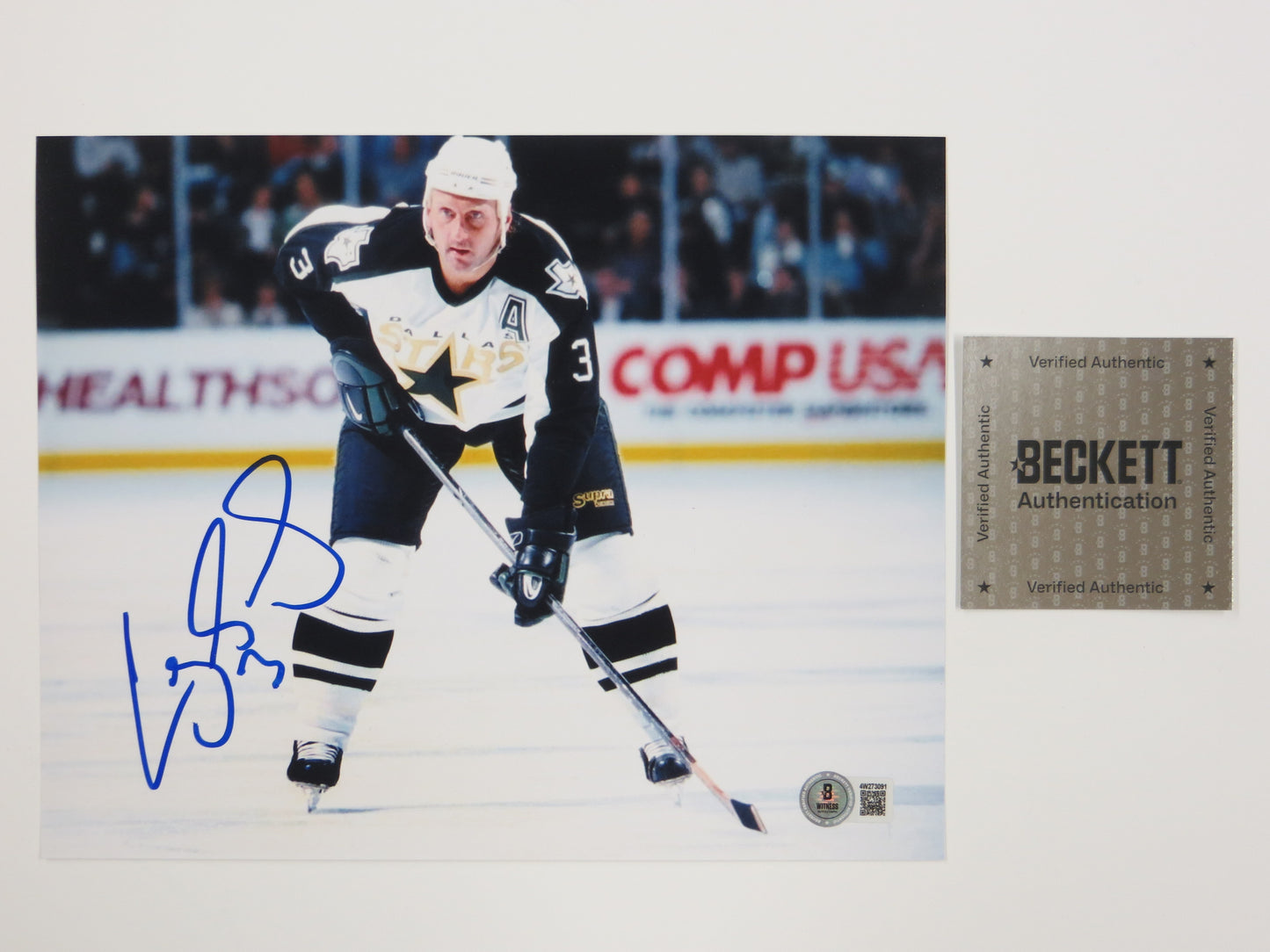 CRAIG LUDWIG MONTREAL CANADIENS SIGNED 8x10 PHOTO Dallas Stars BAS