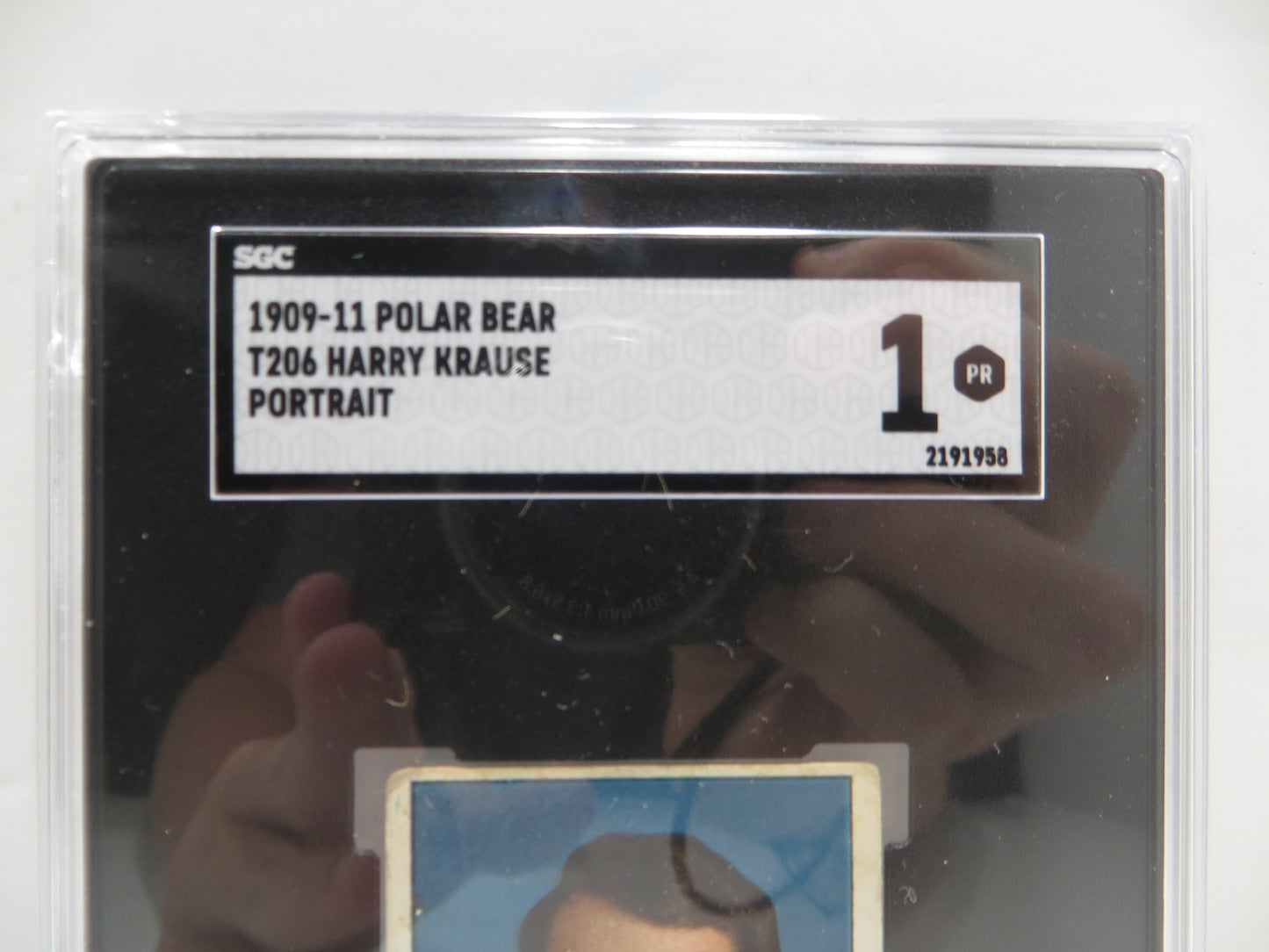 1909-11 Polar T206 Harry Krause Portrait SGC 1