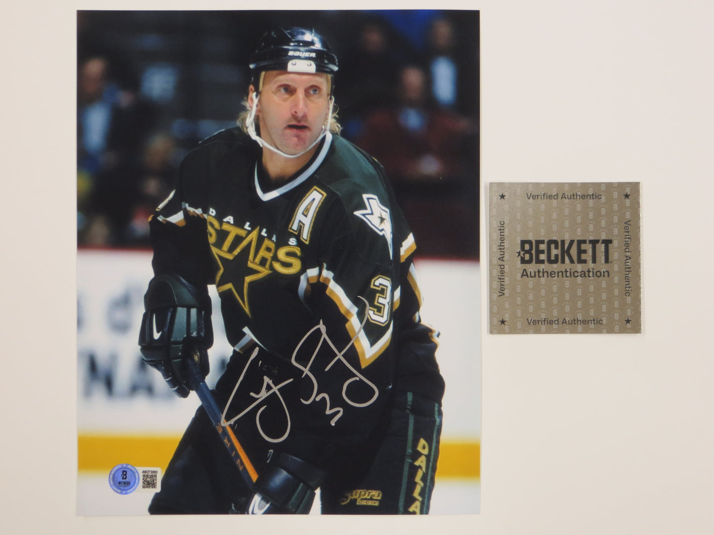 CRAIG LUDWIG DALLAS SATRS SIGNED 8x10 PHOTO BAS COA